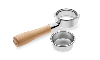 Gaggia Bodenloser Siebträger aus Eschenholz inkl. Nanosieb Kaffeewelt