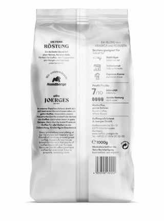 GORILLA Espresso Delicato  1 KG Bohne
